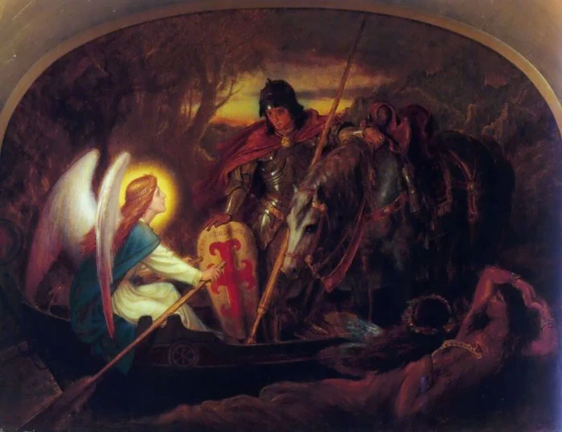 Come un angelo remava verso Sir Galahad
